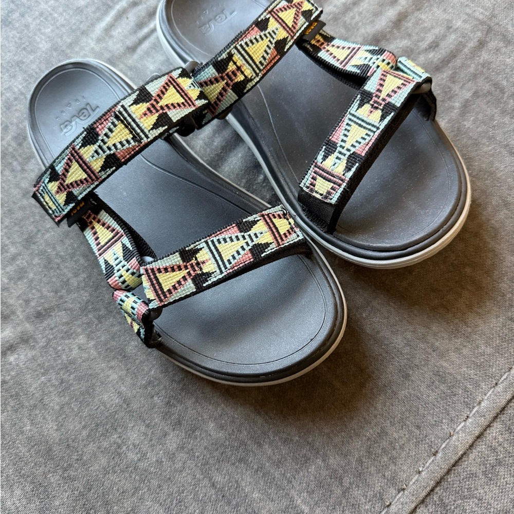 Teva Women's Geometric Sandals - Black and Multicolor